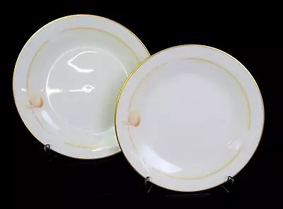 Buy Noritake Japan Porcelain 2 Pc #7271 Devotion 6 1/2  Bread & Butter Plates 1983- • 25.60£