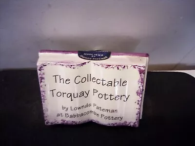Buy Babbacombe Pottery Devon  Advertising Collectors Display Plaque / Pot Pourri • 20£