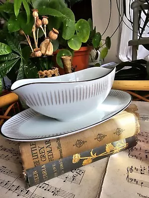 Buy Noritake Japan Biarritz Bone China Gravy Jug & Plate RARE • 19.99£