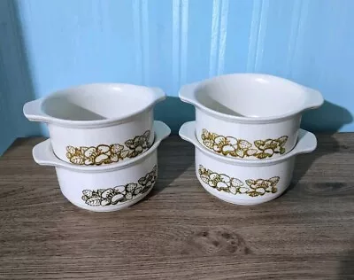 Buy 4x Vintage Kiln Craft Strawberry Bramble Cereal/Soup/Serving Bowl With Lugs • 16.50£