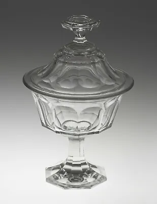 Buy Antique Victorian Cut Glass Jar With Lid Ideal For Sweets Or Shop Display • 49.99£