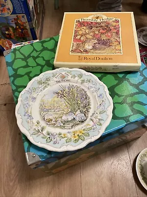 Buy Vintage 1989 Royal Doulton Brambly Hedge The Picnic Collectable 8  Plate  • 16£