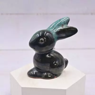 Buy Vintage Blue Mountain Pottery BMP Canada Drip Glaze Bunny Rabbit Figure • 24.23£