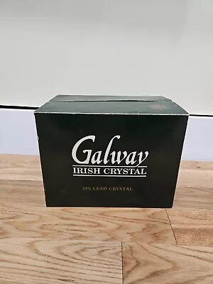 Buy Vintage GALWAY Irish Crystal Wine Water Glass 24% Lead Crystal Set Of 2 • 22.37£