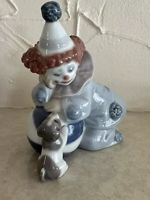 Buy Lladro -Pierrot With Puppy And Ball-5278 • 20£