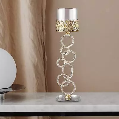 Buy Candle Holders Home Decoration Tea Light Holder Glass Crystal Candlestick • 13.54£