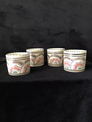 Buy Vintage Honiton Pottery-Devon-4X Egg Cups-Matching • 8£