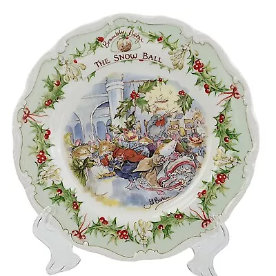 Buy Royal Doulton Brambly Hedge, Plate, 8.25 Inches, The Snow Ball • 22£