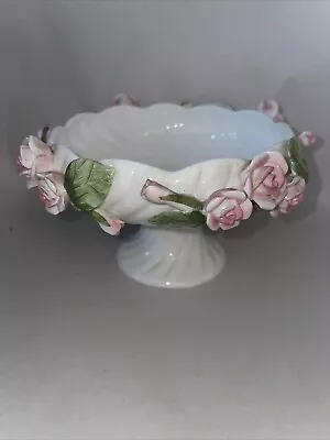 Buy Vintage 1990s M & S Pedestal Bon Bon Dish Marks And Spencers Victoria Rose China • 9.99£