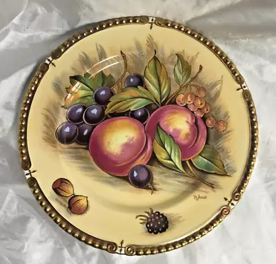 Buy Stunning Aynsley  Orchard Gold  Pattern Cabinet Plate Signed D Jones • 29.99£