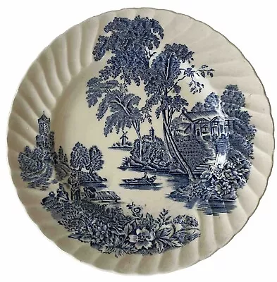 Buy THE FERRY Bread & Butter Plate By Swinnertons BLUE & WHITE Ironstone ENGLAND • 12.11£