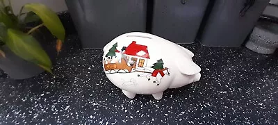 Buy Masons Ironstone Christmas Village Piggy Money Box • 27£