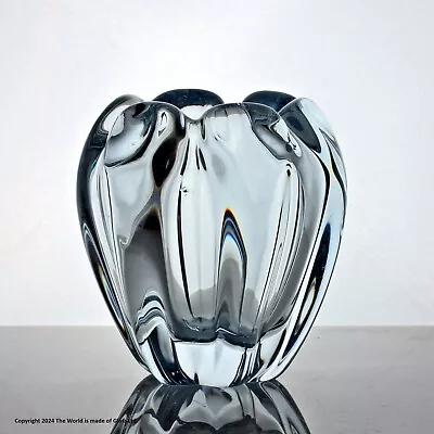 Buy Vicke Lindstrand For Orrefors, Ice Blue Stella Polaris Vase • 65£