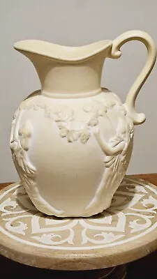 Buy Large Ivory Ironstone Pitcher  • 25£