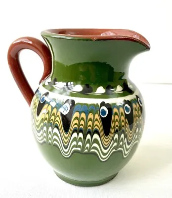 Buy Vintage 300ml Jug 1970's  Bulgarian Troyan Redware Slipware Pottery Excellent • 10.75£