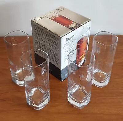 Buy 4 X Vintage 1970s Light & Music Strauss Hi-ball Glasses By Luigi Bermioli • 22.99£