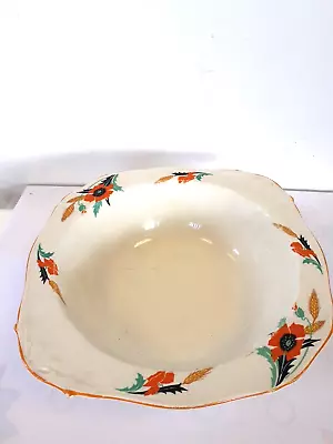 Buy Alfred Meakin Lismore 1940s Vintage Poppy &wheat Pattern 23 Cm Wide 6 Cm Deep • 30£