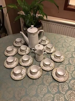 Buy Noritake “Raleigh” 12 Place Coffee Set - 27 X Pieces Including Coffee Pot.V.G.C • 45£