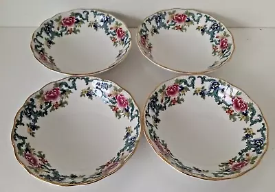 Buy Booths Royal Doulton Floradora Cereal Soup Bowls X4 H4cm D16cm Vintage Lot2 • 15£