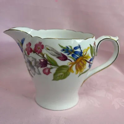 Buy Shelley Fine Bone China England Spring Bouquet Milk Jug / Creamer ✅ 1147 • 14.99£