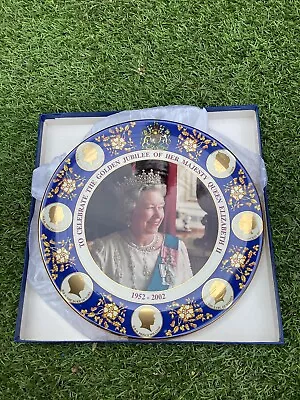 Buy Prinknash Abbey Pottery Plate Golden Jubilee Of Her Majestry Oueen Elizabeth II • 10£