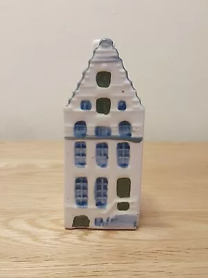 Buy Miniature Ceramic Handpainted DELFT Dutch Canal House.  Singel 64 Amsterdam  • 8.95£