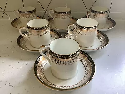Buy Royal Grafton Majestic Green Coffee Cups Cans & Saucers Set X 6 • 4.99£