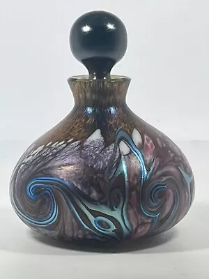 Buy Okra Glass Richard Golding Signed Glass Perfume Bottle And Stopper • 49.99£
