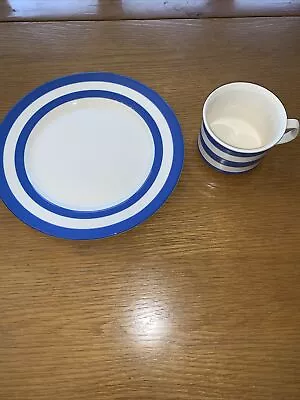 Buy T.g. Green Cornish Kitchen Ware 9  Vintage Dinner Plate And Cup • 24£