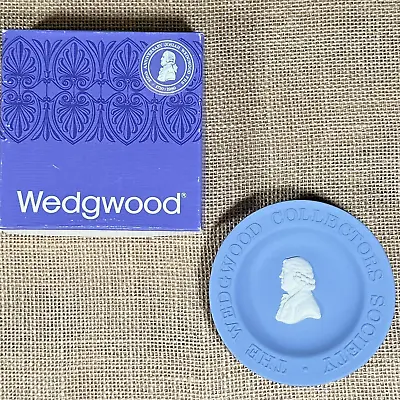Buy Wedgwood JOSIAH Pale Blue Jasperware Plate With Box Collectors Society • 17.66£