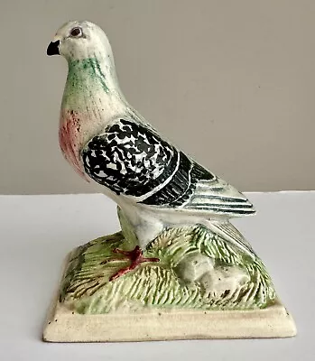 Buy Good Antique Creamware Hand Painted Pigeon Maker Unknown Possibly  Mid 19th Cent • 19.88£