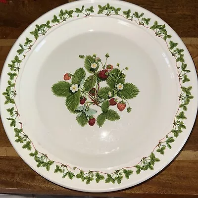 Buy Portmeirion Summer Strawberries Large Round Serving Plate / Charger Vintage Rare • 49.99£