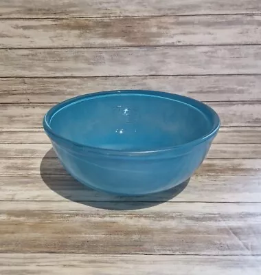 Buy Vintage Pyrex Mixing Bowl Large 303 Blue Spray Ware • 19.99£
