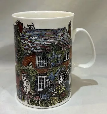 Buy Dunoon Fine Bone China Mug Manor House Cat On Roof By Sue Scullard England • 13.98£
