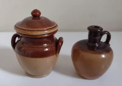 Buy Miniature Victorian Salesmans Samples Stoneware Flagon Jug Crock Doulton Lambeth • 15£