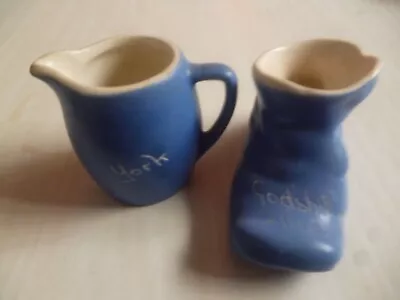 Buy Blue Boot From Godshill - Blue Small Jug From York  Pottery • 3.99£