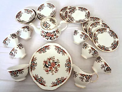 Buy Colclough  Bone China   Royale  Tea Set X6 Settings + Pot + Plate + Jug + Bowl • 81£