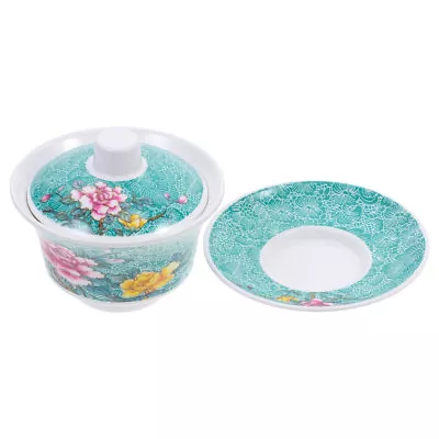 Buy  Porcelain Tea Cups Chinese Bowl With Lid Set Gaiwan Classic • 11.82£