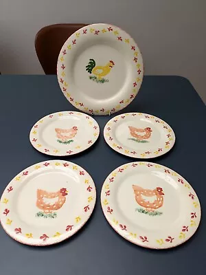 Buy Vintage 1995 Laura Ashley 4 No Tea / Dessert Plates & 1 No Large Plate - Seconds • 15£