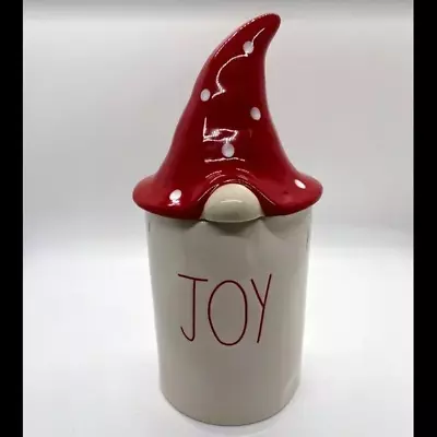 Buy Rae Dunn Joy Christmas Candle Peppermint Bark Elf Gnome Toper Hat Unlit • 18.63£