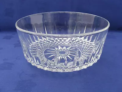 Buy Arcoroc Large Glass Serving Salad Bowl. Cut Glass Diamond Pattern Made In France • 6.50£