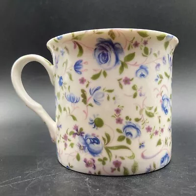 Buy Vintage Heron Cross Pottery Blue Roses Fine China Mug Staffordshire England • 19.95£