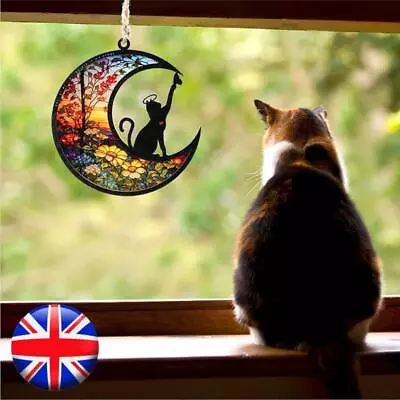 Buy Cat/Dog Memorial Suncatcher For Windows Stained Glass,Pet Sympathy Gift | • 6.80£