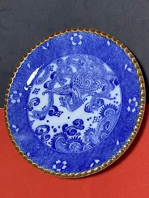 Buy Antique Japanese Blue & White Floral Dragon Porcelain Old Imari Dish Tableware • 42.73£