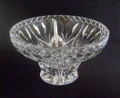 Buy Large Vintage Lead Crystal Cut Glass Fruit Bowl  23 Cm Wide: Heavy • 16£