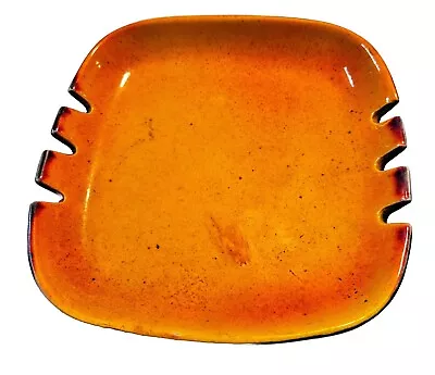 Buy Vintage Raymor ASHTRAY Mid-Century Modern Ceramic Clay, Orange Glaze 7 1/2  • 18.64£