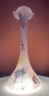 Buy 22cm Glass Vase Acid Floral Abstract In The Manner Of Daum Nancy • 60£