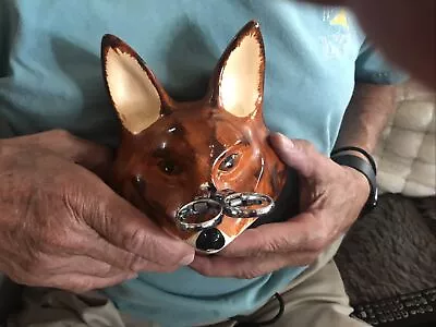 Buy 1940's English Babbacombe Pottery Fox Head String Holder Philip Laureston • 79.21£