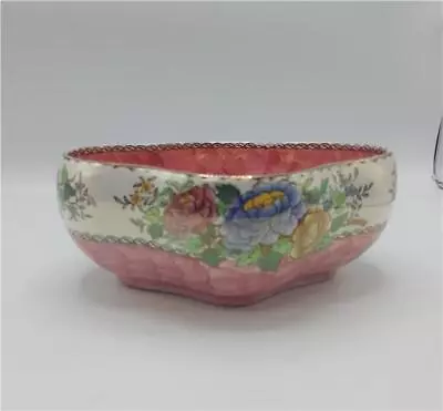 Buy Maling Bowl Peony Rose Newcastle-on-Tyne England • 7.14£