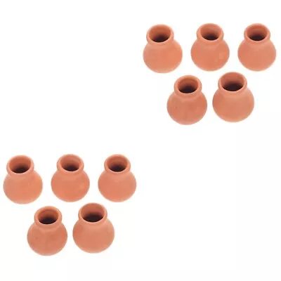 Buy 10 Pcs Miniature Pottery Planter Small Clay Pots Dolls Flower Vase • 14.59£